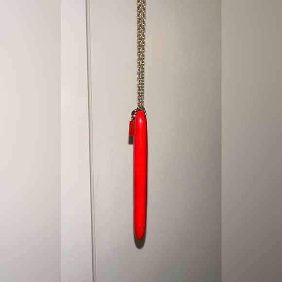 KATE SPADE Necklace - Red Pen with Gold Chain - Picture 4 of 14
